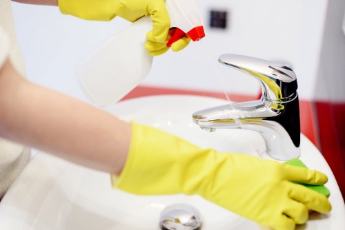 Fabric stain removal with cloth and detergent