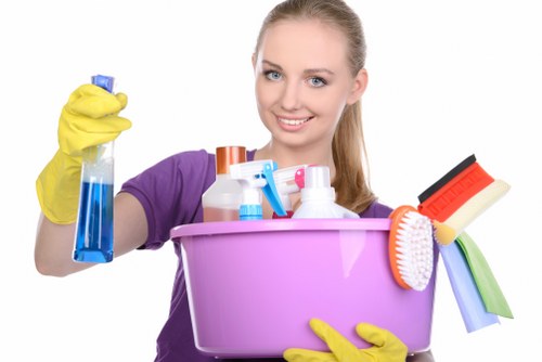 Deep cleaning equipment used on office carpeting